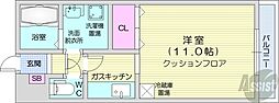 PICOTN26 ワンルームの間取図画像