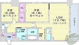 ライブグレース 2LDKの間取図画像