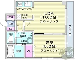 アクティ麻生南 1LDKの間取図画像