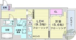 美工ビル 1LDKの間取図画像