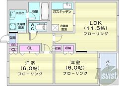 物件の間取り