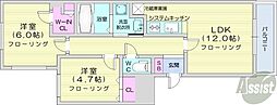 E-STELLA 2LDKの間取図画像