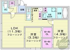 物件の間取り