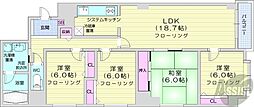 エスポアール円山西島ビル 4LDKの間取図画像