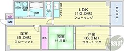 アルファヒル麻生 3LDKの間取図画像