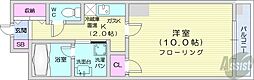 クレール北10条 1Kの間取図画像
