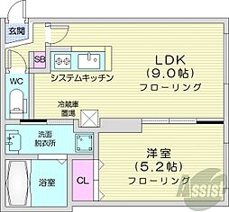 シェラトン札幌菊水 1LDKの間取図画像