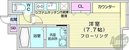 MKR.BLD 1Kの間取図画像