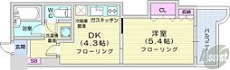 オリエントレジデンス 1DKの間取図画像