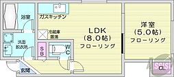 グランデ23 1LDKの間取図画像