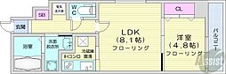 イリオス中島公園 1LDKの間取図画像