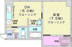 北海道札幌市北区北二十八条西5丁目（賃貸アパート1DK・4階・31.00㎡） その2