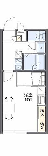 レオパレスニュー藤 208｜大阪府高槻市安満西の町(賃貸アパート1K・2階・23.18㎡)の写真 その2