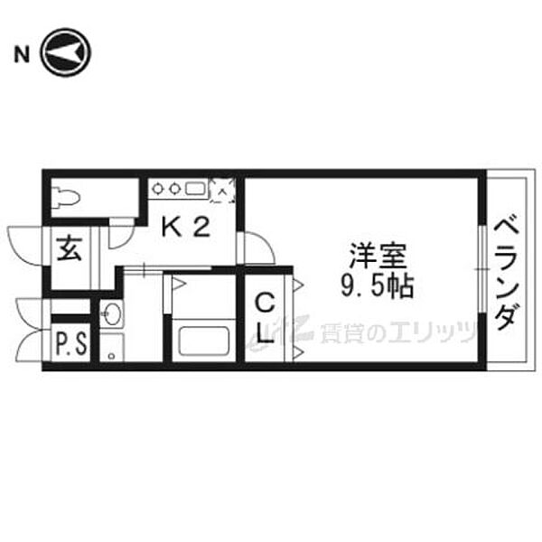 プライムコート南松原 215｜大阪府高槻市南松原町(賃貸マンション1K・2階・28.44㎡)の写真 その2