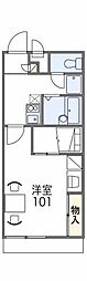 レオパレスグランドゥール 1Kの間取図画像