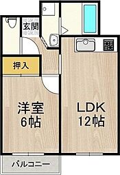 JMRレジデンス新大阪 1LDKの間取図画像