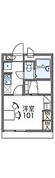 レオパレスハイムシード 1Kの間取図画像