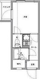 カンフォート吹田マンション ワンルームの間取図画像