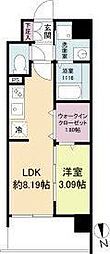 WORVE吹田江坂 1LDKの間取図画像