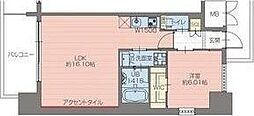 プレジオ梅田 1LDKの間取図画像