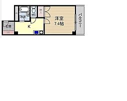 宮元七番館 1Kの間取図画像