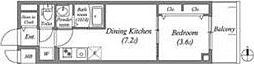 MAXIVCROS江坂 1DKの間取図画像