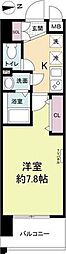 MASUno茨木 1Kの間取図画像
