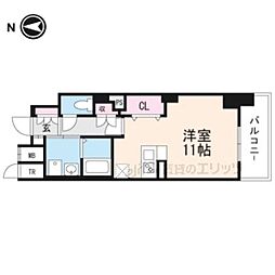 LIBRATAKATSUKI ワンルームの間取図画像