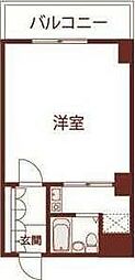 グランピーノ桃山台 ワンルームの間取図画像