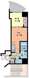 SERENiTE梅田EST 1DKの間取図画像