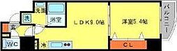 SERENiTE江坂四番館 1LDKの間取図画像