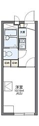 レオパレスイクセン2 1Kの間取図画像