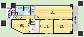 サンライフ服部  ｜ 大阪府豊中市服部豊町1丁目（賃貸マンション3LDK・4階・65.25㎡） その2