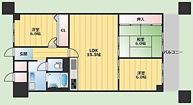 朝日プラザ千里　A棟  ｜ 大阪府豊中市上新田4丁目（賃貸マンション3LDK・10階・74.34㎡） その2