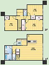 吹田市山手町4丁目テラスハウス  ｜ 大阪府吹田市山手町4丁目（賃貸テラスハウス3LDK・1階・102.00㎡） その2