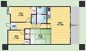 千里パノラマハイツII  ｜ 大阪府吹田市佐井寺南が丘（賃貸マンション3LDK・4階・67.64㎡） その2