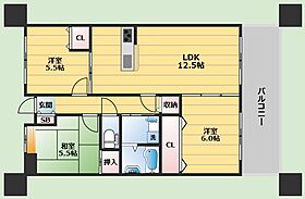 ヴェルドミール桃山台  ｜ 大阪府豊中市上新田3丁目（賃貸マンション3LDK・2階・66.08㎡） その2