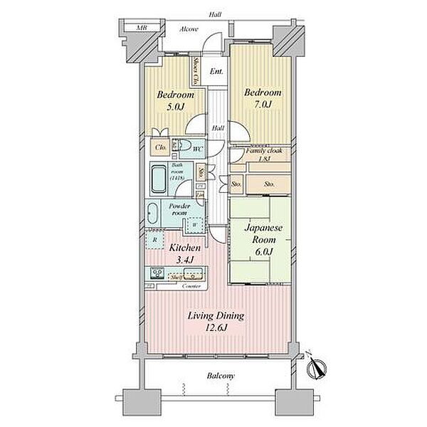 間取りを拡大表示