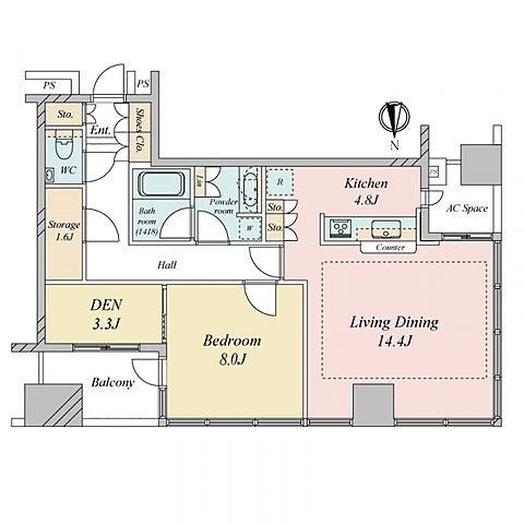 間取り 東京タイムズタワー 5階/-