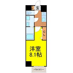 S-RESIDENCE堀田駅前futur 1Kの間取図画像