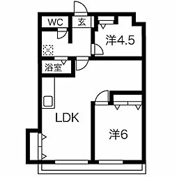 間取図画像 2LDK