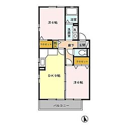 ウィルモア星宮B 2階