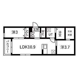 間取図画像 2LDK