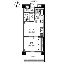 ココドール鳴子 1LDKの間取図画像