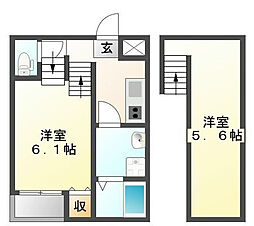 ブライトコート 1SKの間取図画像