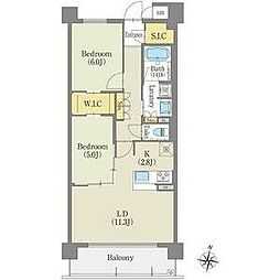 ヒヴィ・カーサ瑞穂 2LDKの間取図画像