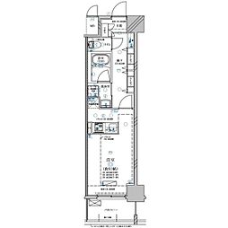 ディアレイシャス鶴舞公園 1Kの間取図画像