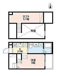 メゾンドルミナス 1SKの間取図画像