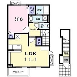 セレノア 1LDKの間取図画像