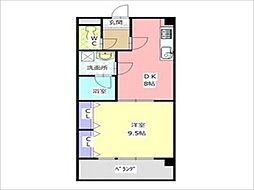 アステイオス 1LDKの間取図画像